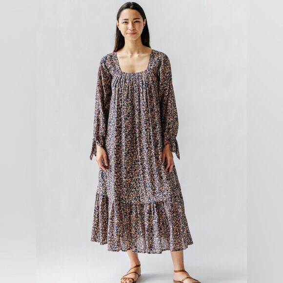 Mirth Pueblo Swing Maxi Dress in Bonfire, Size Small - Picture 1 of 14